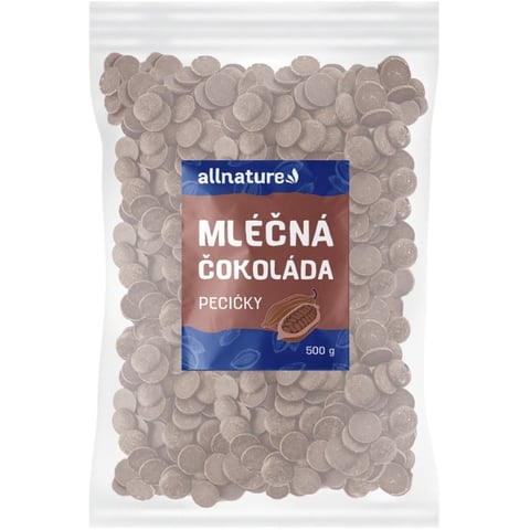 Allnature Pecičky Mléčná čokoláda mléčná čokoláda 500 g