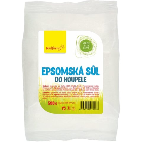 Wolfberry Epsomská sůl do koupele sůl do koupele 500 g