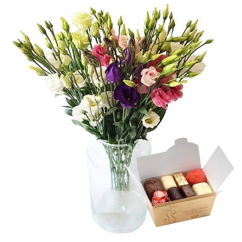 Eustoma a pralinky