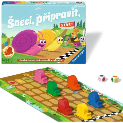 Společenská hra Šneci, připravit, Start!