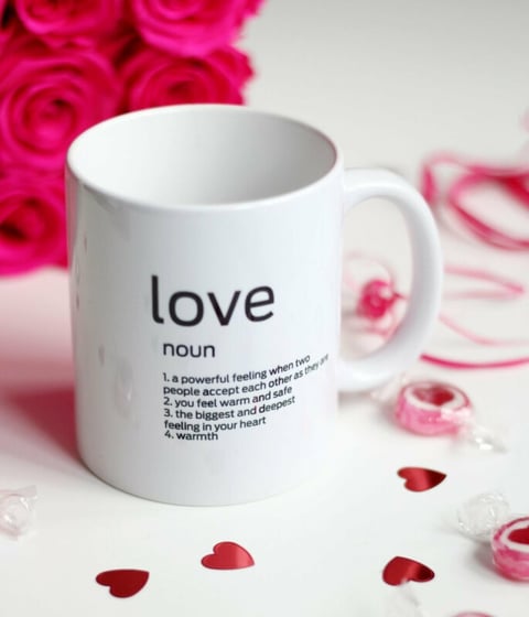 Designový hrnek love