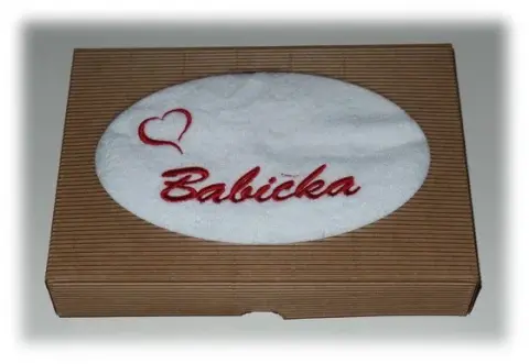 Ručník s věnováním Babička